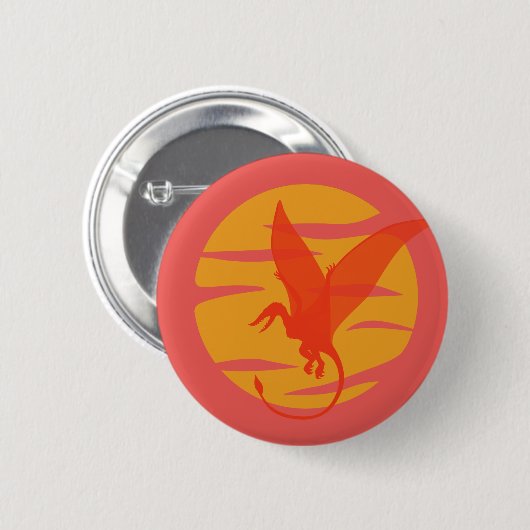 Flying Pterosaur Button (Vorne & Hinten)