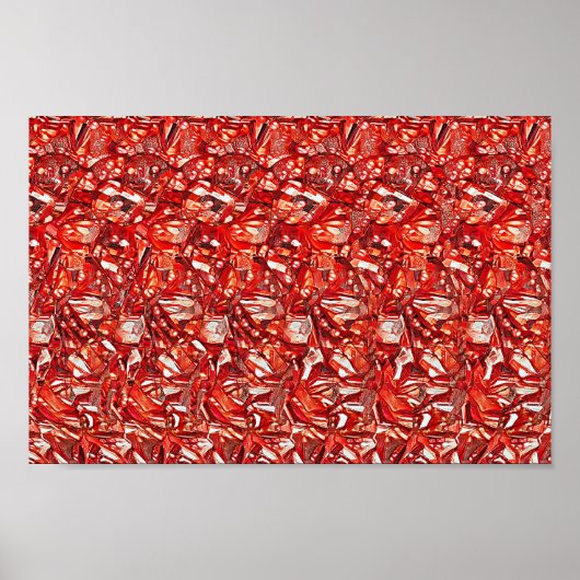 Flying puck - Versteckter 3D-Druck Poster (Vorne)