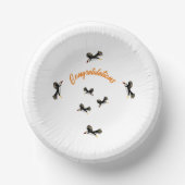 Flying Puffin Birds Glückwünsche Pappteller (Vorderseite)