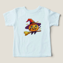 Flying Pumpkin Hexe - Niedliches Halloween-Kinderd