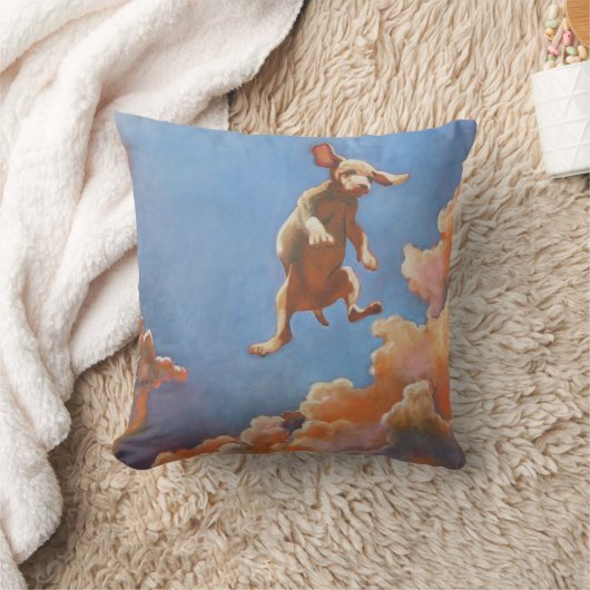 Flying Puppy Cloudscape Throw Kissen (Decke)