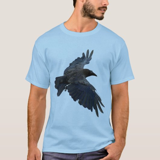 Flying Raven Corvid-Lover T - Shirt (Vorderseite)