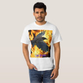 Flying Raven & Flames Raven-lover-T - Shirt (Vorne ganz)