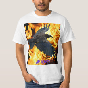Flying Raven & Flames Raven-lover-T - Shirt