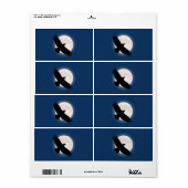 Flying raven mit dem Mond dahinter (Vorne)