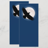 Flying raven mit dem Mond dahinter (Vorne/Hinten)