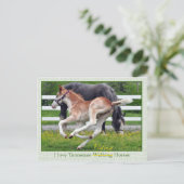 Flying Red Roan Postkarte (Stehend Vorderseite)