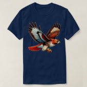 Flying Red Tail Hawk T-Shirt (Design vorne)