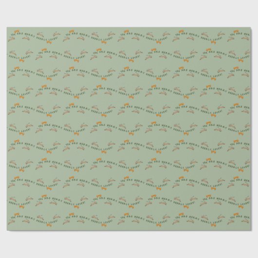 FLYING REINDEER CHRISTMAS GESCHENKPAPIER (Flach)