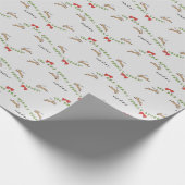 FLYING REINDEER CHRISTMAS GESCHENKPAPIER (Ecke)