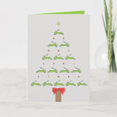 FLYING REINDEER CHRISTMAS KARTE (Vorderseite)