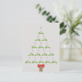 FLYING REINDEER CHRISTMAS POSTKARTE (Stehend Vorderseite)