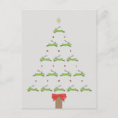 FLYING REINDEER CHRISTMAS POSTKARTE (Vorderseite)