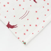 Flying Rentier Fleece Blanket (Ecke)