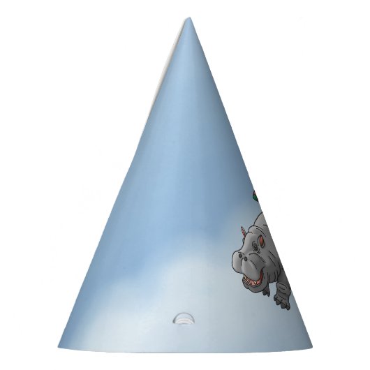 Flying Rocket Hippo Partyhütchen (Links)