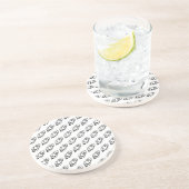 Flying Rocket Sketch-Muster Getränkeuntersetzer (Seite)