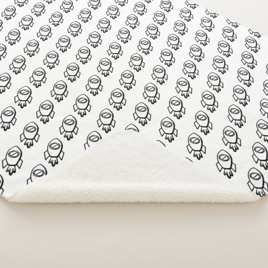 Flying Rocket Sketch-Muster Sherpadecke (3/4)