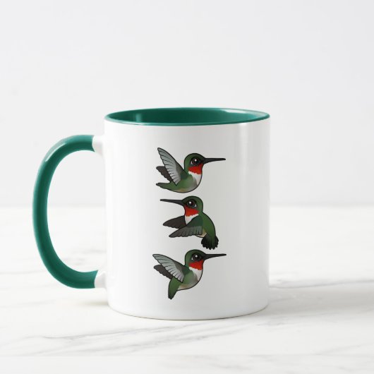 Flying Ruby-throated Hummingbird Tasse (Links)