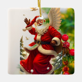 Flying Santa Claus Ornament