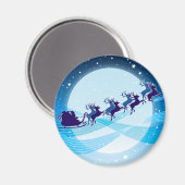 Flying Santa Magnet (Vorderseite/Rückseite)