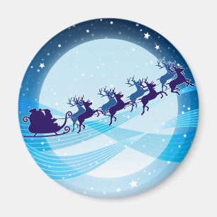 Flying Santa Magnet