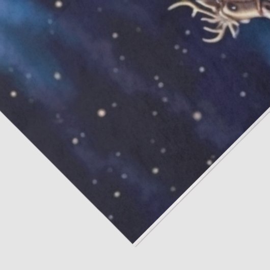 Flying Santa Seidenpapier (Ausschnitt)