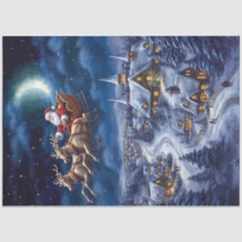 Flying Santa Seidenpapier