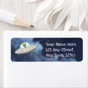 Flying Saucer Alien UFO Stars Galaxy