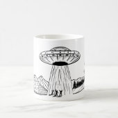 Flying Saucer Außerirdischen und Ufos Kaffeetasse (Mittel)