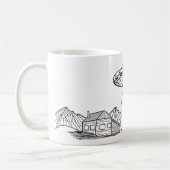 Flying Saucer Außerirdischen und Ufos Kaffeetasse (Links)