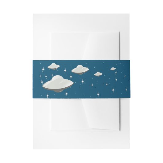 Flying Saucer Einladungsbanderole (Vorderseite Beispiel)