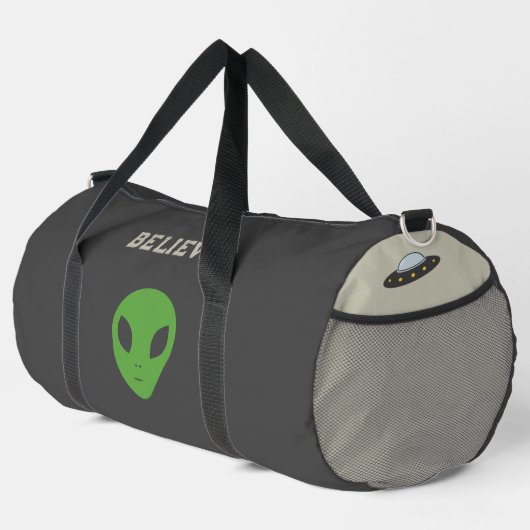 Flying Saucer & Green Alien Duffle Bag (Rechte Ecke)