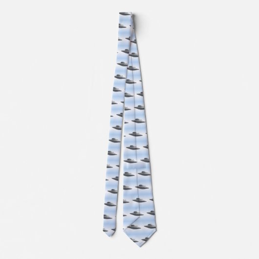 Flying Saucer Pattern Krawatte (Rückseite)
