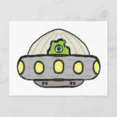 Flying Saucer Postkarte (Vorderseite)