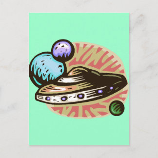 Flying Saucer Postkarte
