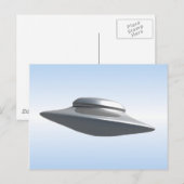Flying Saucer Postkarte (Vorne/Hinten)