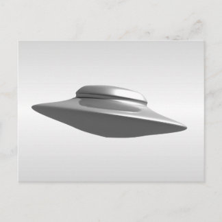 Flying Saucer - Schwarzweiß Postkarte