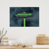 Flying Saucer - Sci-Fi-Poster Poster (Küche)