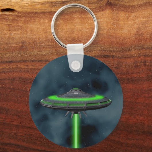 Flying Saucer - Sci-Fi-Schlüsselanhänger Schlüsselanhänger (Vorderseite)