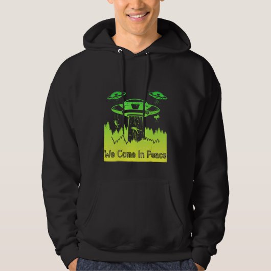 Flying Saucer UFO Astronauts are Aliens 10 Hoodie (Vorderseite)