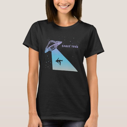 Flying Saucer UFO Astronauts are Aliens 13 T-Shirt (Vorderseite)