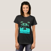 Flying Saucer UFO Astronauts are Aliens 9 T-Shirt (Vorne ganz)