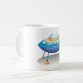 Flying Saucer UFO Kaffeetasse (Vorderseite Links)
