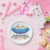 Flying Saucer UFO Pappteller (Party)