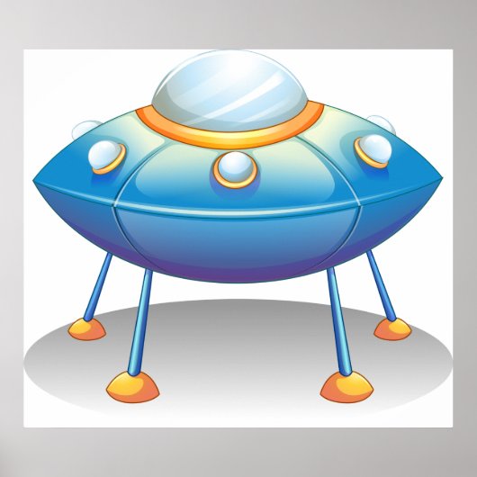Flying Saucer UFO Poster (Vorne)