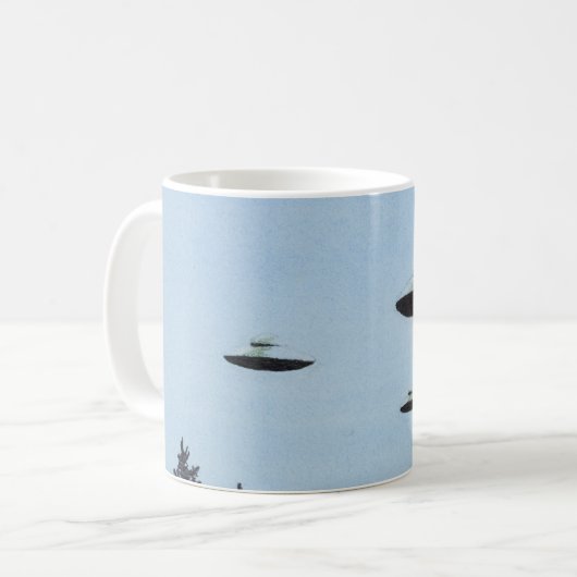 Flying Saucerys Kaffeetasse (Vorderseite Links)
