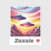 Flying Saucerys Vinyl Stickers Aufkleber (Blatt)