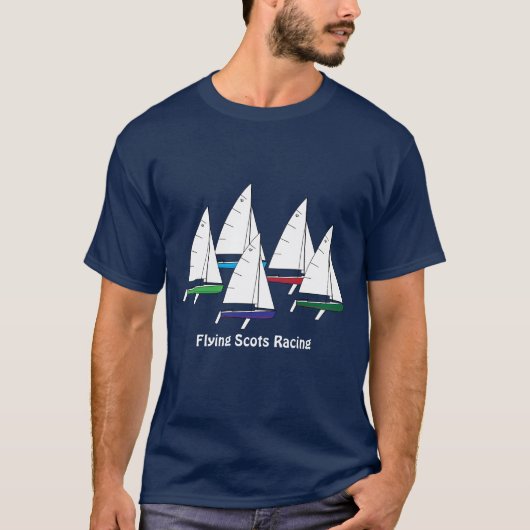 Flying Schotte Sailboats Racing T-Shirt (Vorderseite)