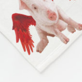 Flying Schweine Blanket Fleecedecke (Ecke)