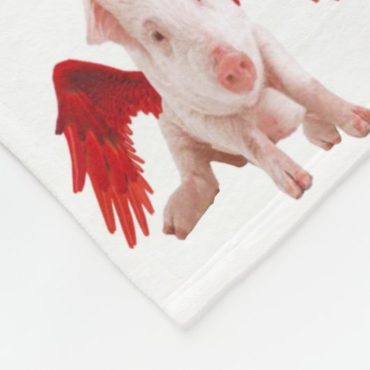 Flying Schweine Blanket Fleecedecke (Ecke)